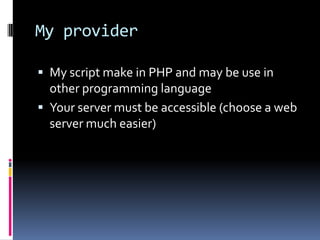 My codeFunction which recover Device ID and remove space blank. After call a function in backgroundFunction which send info to your provider. Baseurlregister is my url address of my serveur