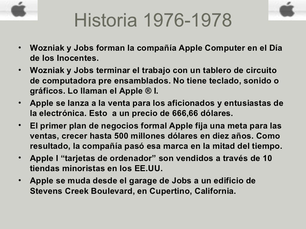 Apple presentación