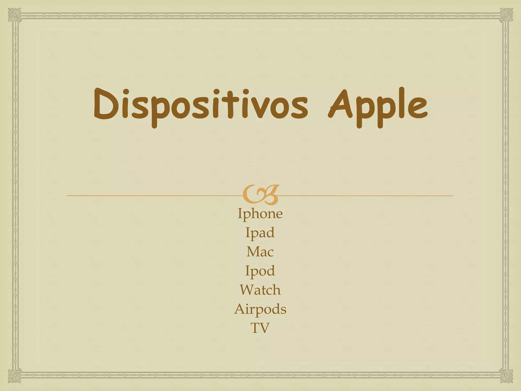 Apple, presentacion sena PPT