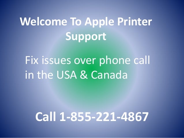 Apple Printer Tech Support Number 1855 409 1555 Apple Printer