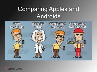 Comparing Apples and
     Androids




         3
 
