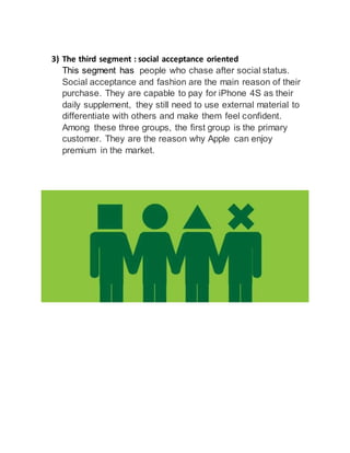 Apple's iPhone market segmentation | DOCX
