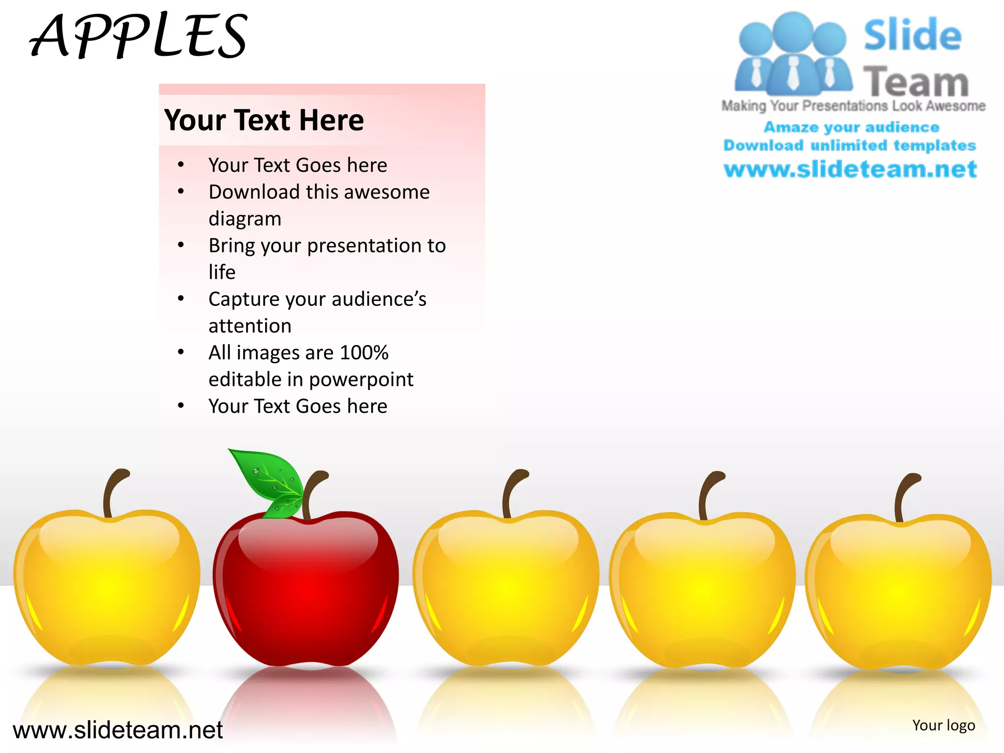 Apples powerpoint ppt templates. PPT
