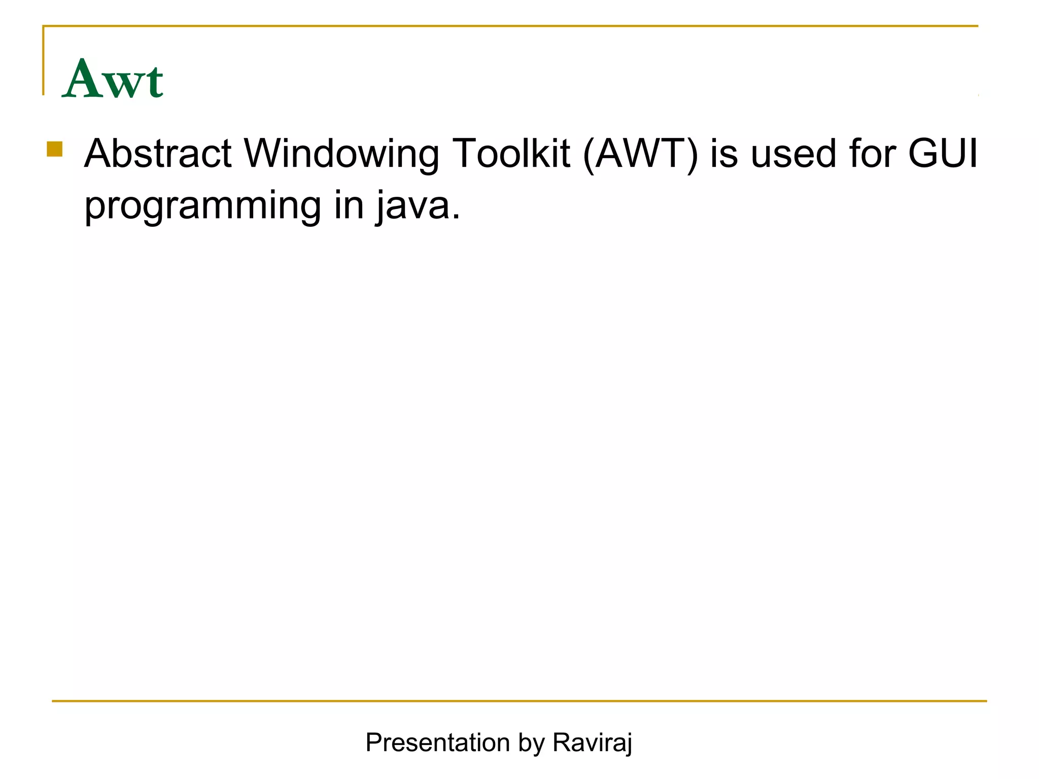 Java Applet | PPT