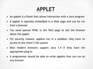 Applet | PPT