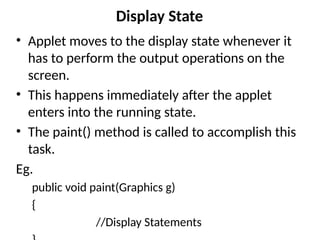 MSBTE Computer Engineering Java applet.pptx