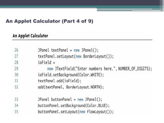 An Applet Calculator (Part 4 of 9)
 