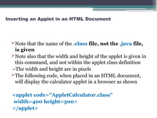 The Applet Concept in Java Programming.pptx