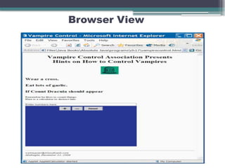 Browser View
 