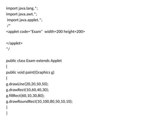 Comprehensive Guide to Java Applet Development and Lifecycle | PPTX