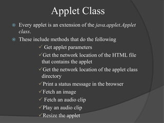 Applet and graphics programming | PPTX