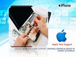 Apple Tech Support
FOR ALL YOUR APPLE MAC SUPPORT, TRAINING, REPAIRS & ADVICE IN
SYDNEY, AUSTRALIA
 