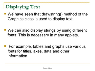 Applet & graphics programming | PPT