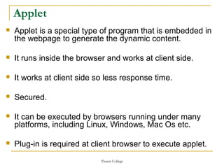 Applet & graphics programming | PPT