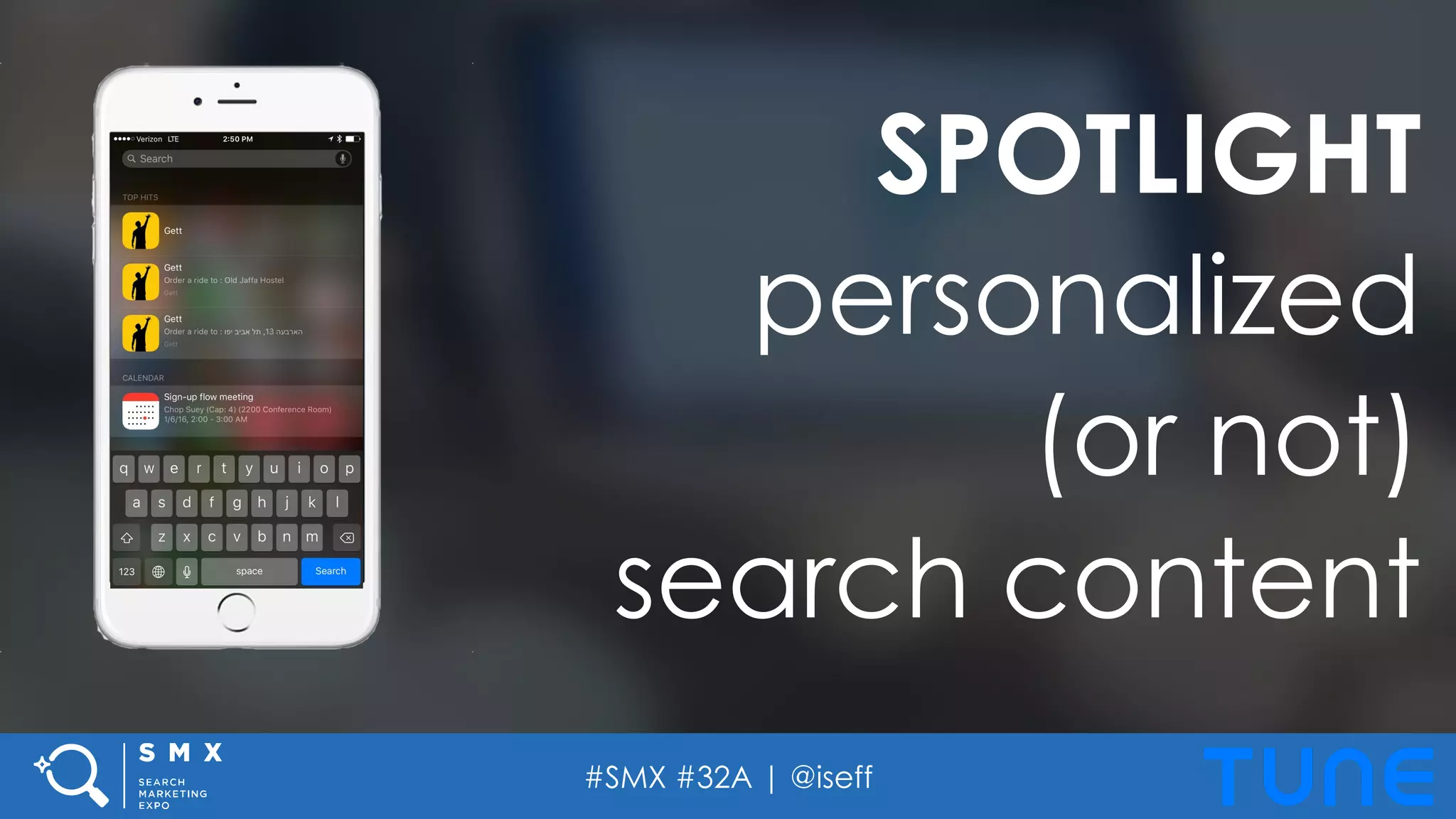 #SMX #32A | @iseff
SPOTLIGHT
personalized
(or not)
search content