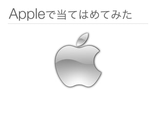 Appleで当てはめてみた
 