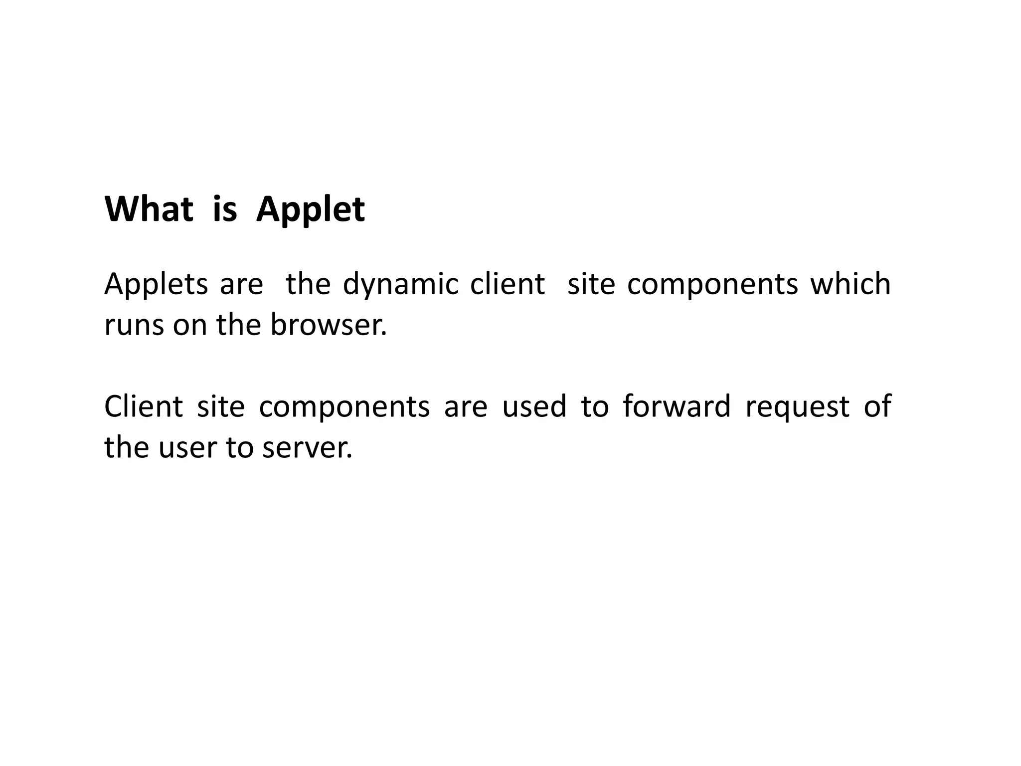 Applet in java | PPT