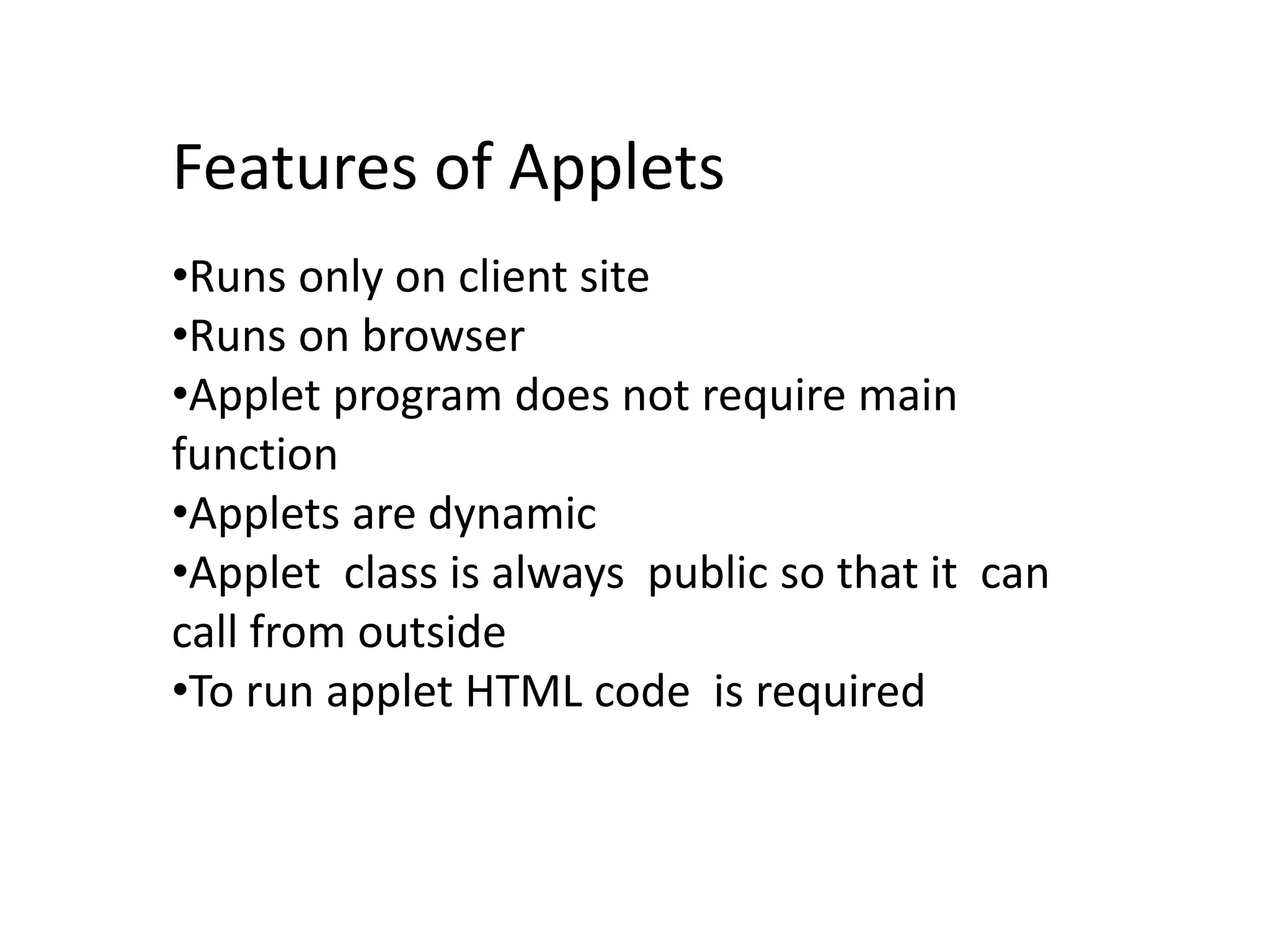 Applet in java | PPT