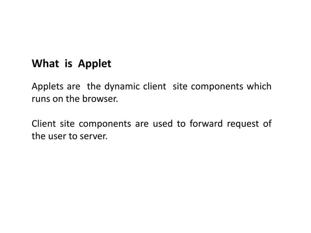 Applet in java | PPT