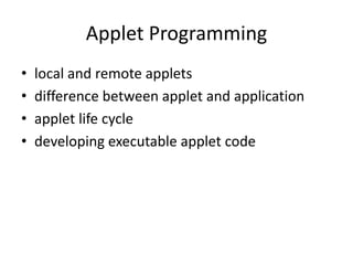 Applet intro | PPT