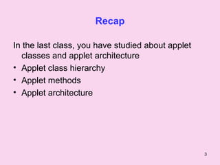 Applet life cycle | PPT