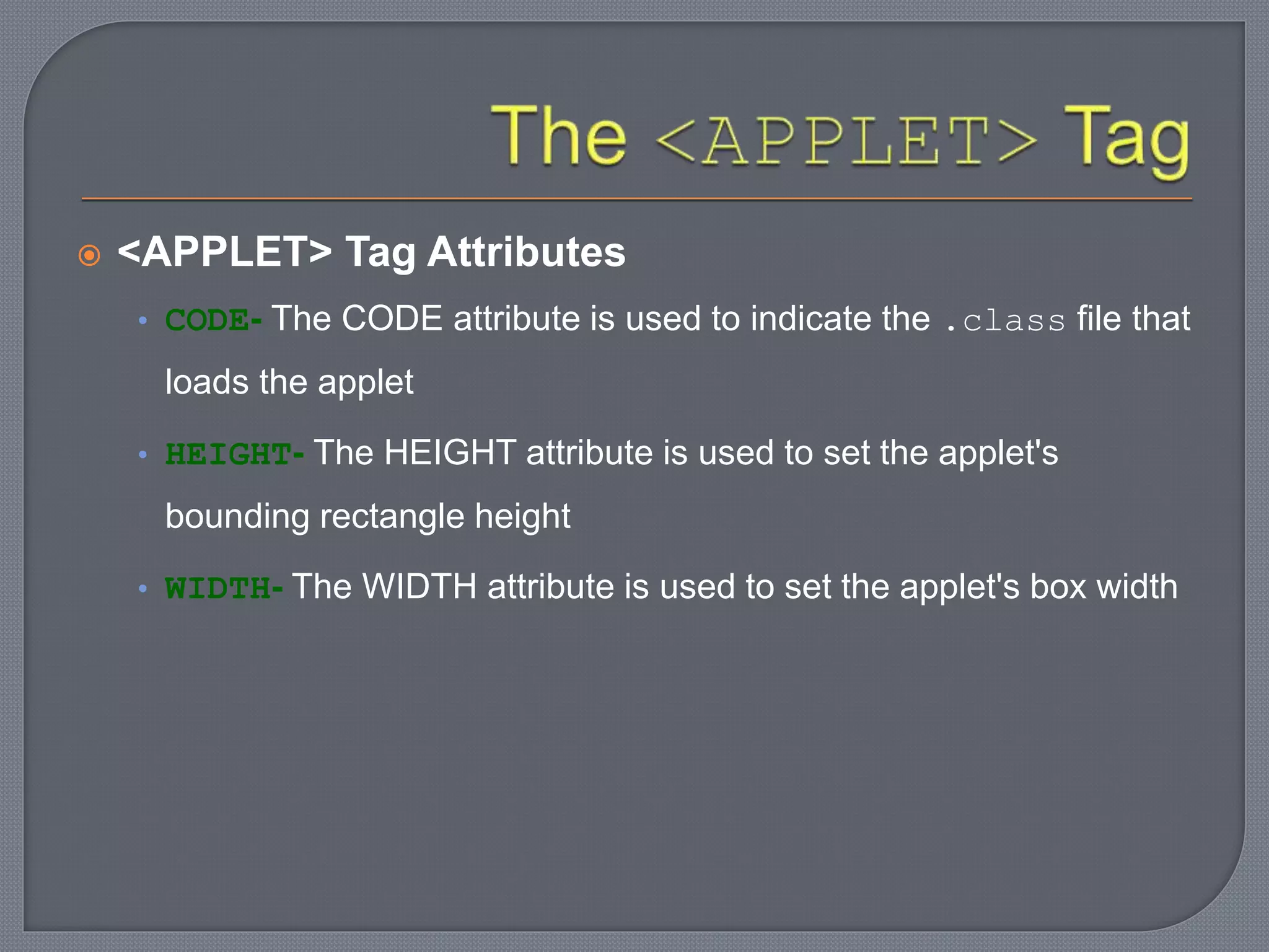 Applet life cycle | PPT