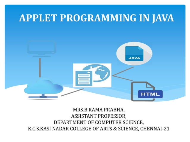 Applets in Java | PPT