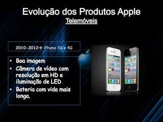 2010-2012 iPhone 3G e 4G
 