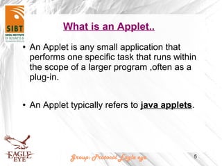 Applets | PPT