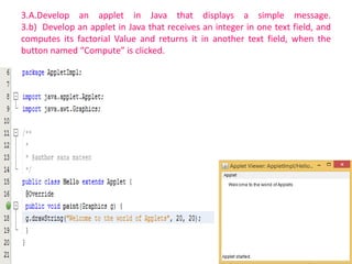 Applets | PPT