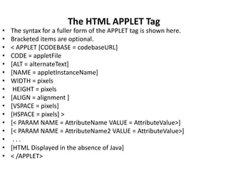 Applets | PPT