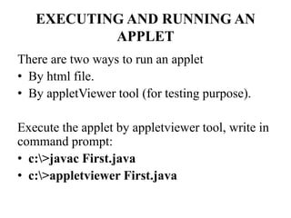 Applets | PPT