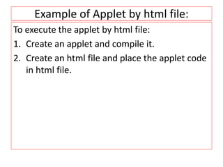 Java Applets | PPT