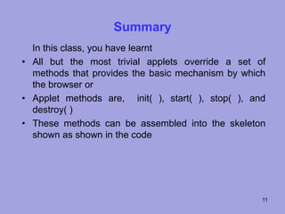 Applet skelton58 | PPT