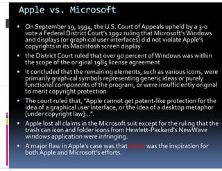 who won apple vs microsoft lawsuit