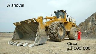 £15
A shovel
Circa
£2,000,000
 