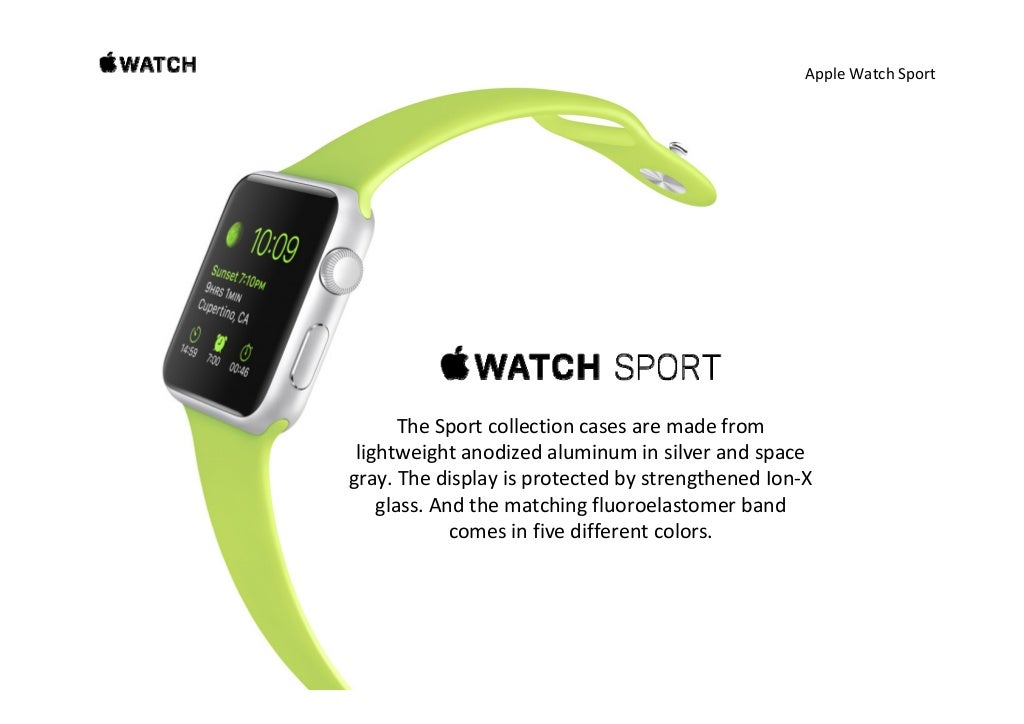 apple watch sport functions