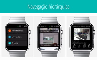 Navegação hierárquica
 