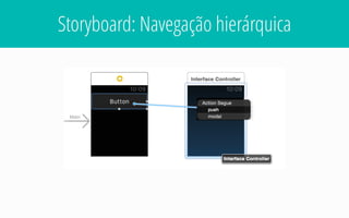 Storyboard: Navegação hierárquica
 