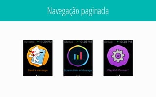 Navegação paginada
 