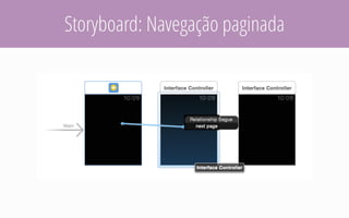 Storyboard: Navegação paginada
 