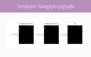 Storyboard: Navegação paginada
 