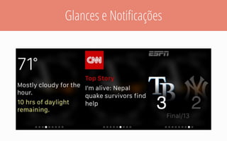 Glances e Notiﬁcações
 