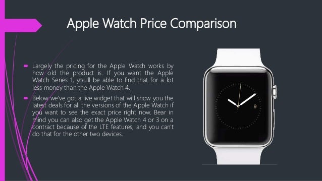 apple watch comparisons