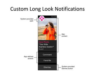 Custom Long Look Notifications
 