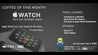 Apple Watch -  Start Your Developer Engine