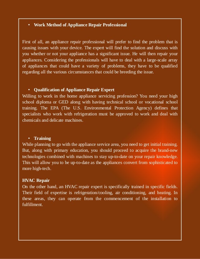 What's the Difference Between Appliance and HVAC Repair?