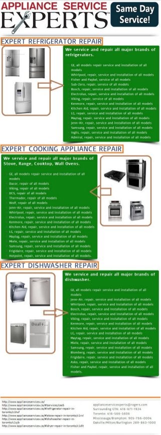 Appliance service experts toronto appliance repair