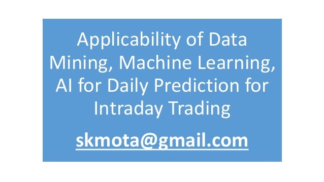 Machine Learning Forex Trading - 