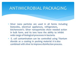 Applicaion of nanotechnology in food industry | PDF